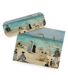 Manet On the Beach Eyeglass Case + Lens Cloth
