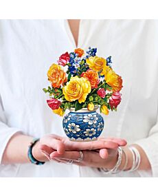 Sorbet Roses Mini Pop-Up Greeting Card