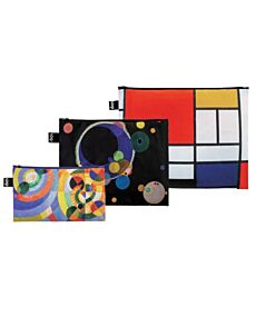 Mondrian, Kandinsky, Delaunay Zip Pockets
