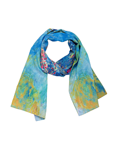 Monet Wisteria Suede Scarf