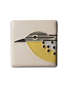 Motawi Mini Charley Harper Warbler Tile - 3x3