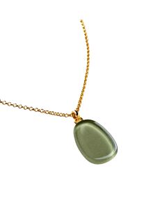 Garda Petal Necklace - Olive Green