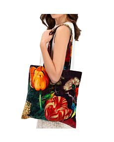 Opulent Florals Chocolate Tote Bag