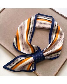 Orange Sequence Loop Scarf