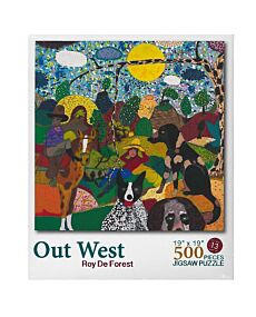 Puzzle - Out West by Roy De Forest 500 Piece