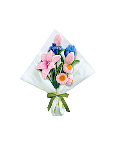 Pink & Blue Flower Bouquet Mix Chenille Craft Kit