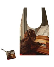 Portrait of an Extraordinary Musical Dog Shopper Tote Bag