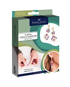 Pressed Floral Acrylic Earrings