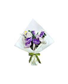 Purple Flower Bouquet Mix Chenille Craft Kit