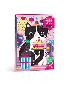 Purr-fect Cat Birthday Greeting Card Puzzle
