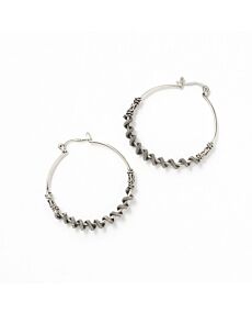 Rani Silver Hoop Earrings