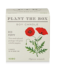 Red Poppy Plant The Box Candle