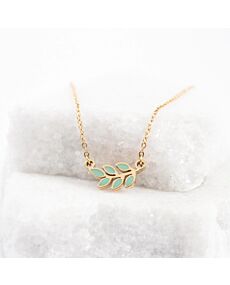 Rowen Leaf Mint Necklace