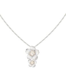 Sakura Bouquet Silver Necklace