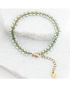 Seeds of Hope of Mint Bracelet
