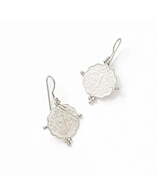 Sikka Silver Coin Drop Earrings