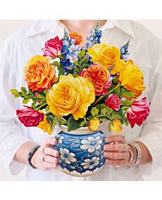 Sorbet Roses Pop-Up Flower Bouquet