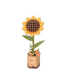 Modern Wooden Puzzle | Sunflower
