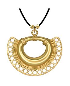 Tairona Crescent Pendant Necklace