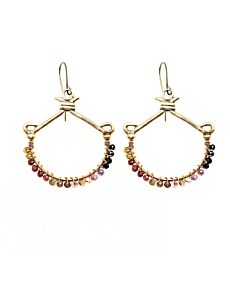 Lock and Key Tundra Sapphires Earrings