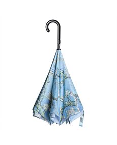 Van Gogh Almond Blossom Stick Umbrella - Reverse Close
