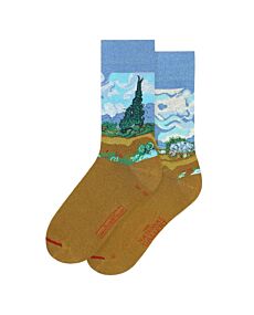 Vincent Van Gogh Wheat Field with Cypresses Art Socks