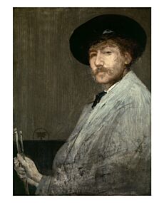 James McNeill Whistler Arrangement in Gray: Portrait of the Painter Print
