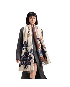 Wild Lilies Blue/Orange Reversible Wrap