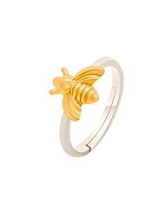 Bumbling Bee Gold Adjustable Ring
