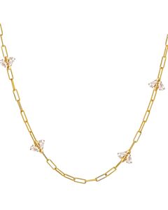 Bumblebee Paperclip Gold Necklace