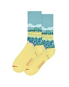 Vincent Van Gogh Field with Irises Near Arles Socks