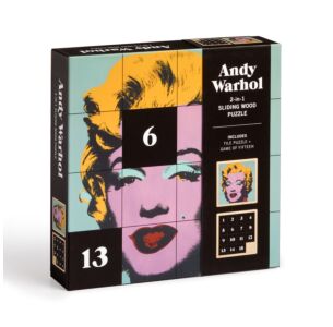 Andy Warhol Marilyn 2-in-1 Sliding Wood Puzzle