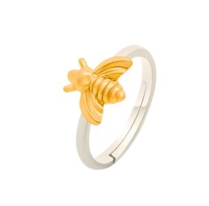 Bumbling Bee Gold Adjustable Ring