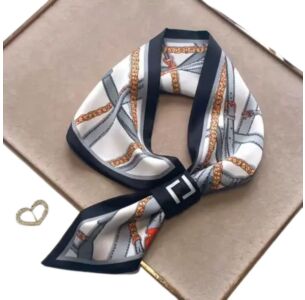 Black Harness Loop Scarf