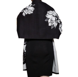 Lotus Black/White Reversible Wrap
