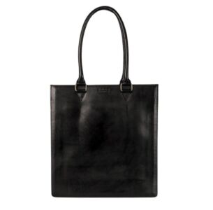 Mila Classic Leather Handbag - Black