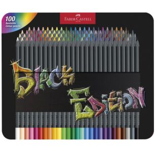 Black Edition Colored Pencils - Tin of 100