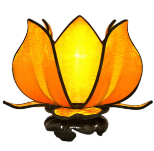 Baby Blooming Lotus Lamp - Gold, Green, Red