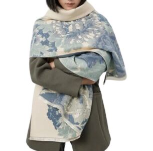 Bloom Reversible Wrap - Blue/White