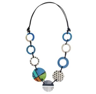 Bree Blue Link Necklace