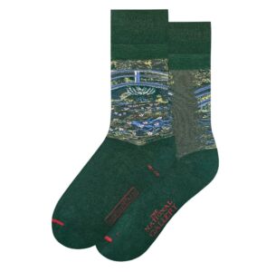 Claude Monet Bridge Over A Pond with Water Lilies Socks