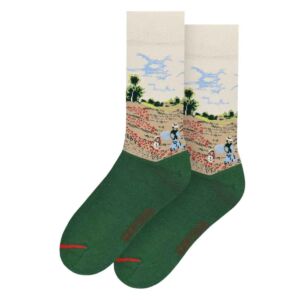 Claude Monet Poppy Field Near Argenteuil Socks