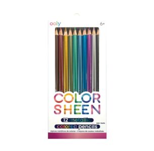 Color Sheen Metallic Colored Pencils - Set of 12