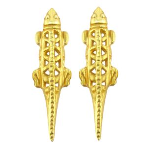 Crocodile Drop Earrings