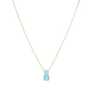Dean Davidson Monterey Iridescent Turquoise Droplet Necklace