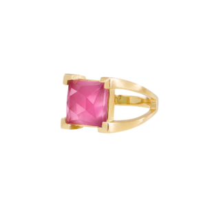 Dean Davidson Siam Pink Mini Plaza Ring