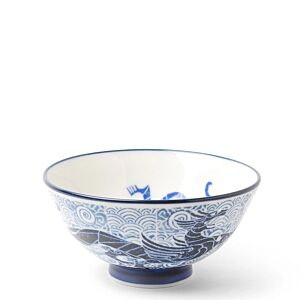 Blue & White Dragon Rice Bowl