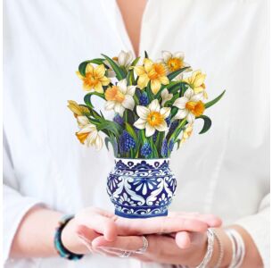English Daffodil Mini Pop-Up Flower Bouquet