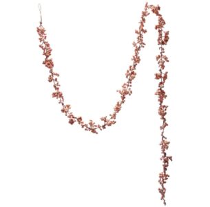 Flocked Foam Pink Ball Garland