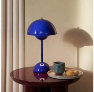 Flowerpot Portable Table Lamp - Cobalt Blue